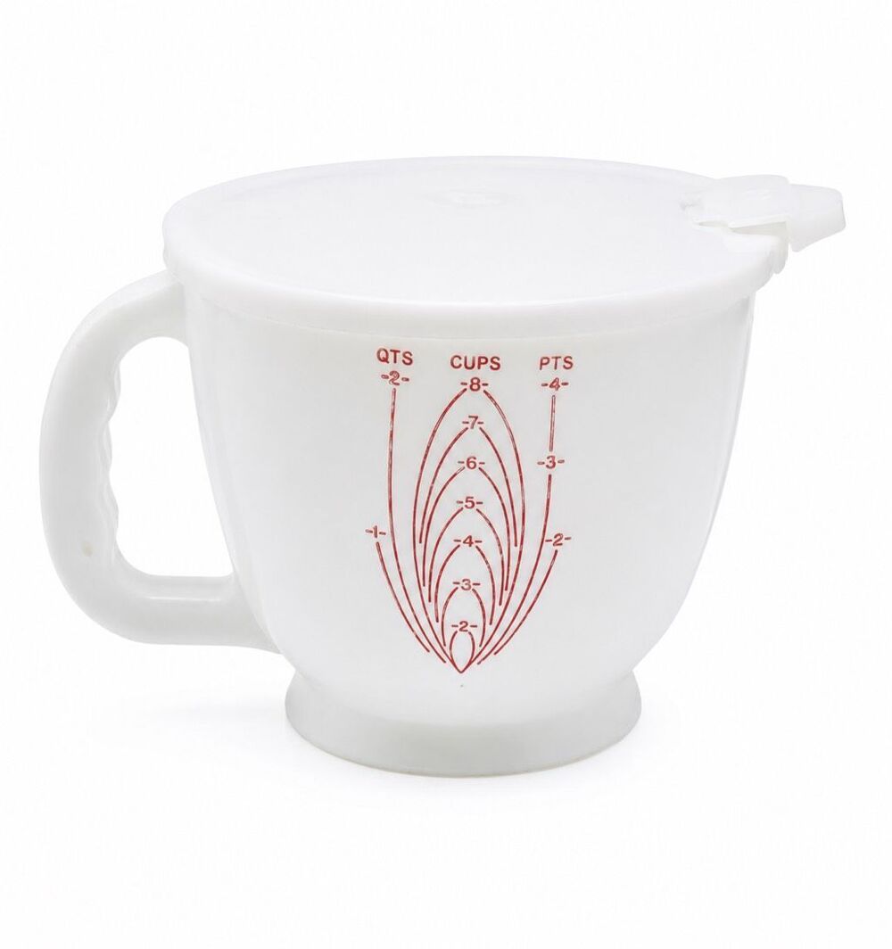 Tupperware MIX N STORe #500 Measuring Batter Bowl - 8 Cup /2 QT and Seal 696 vtg